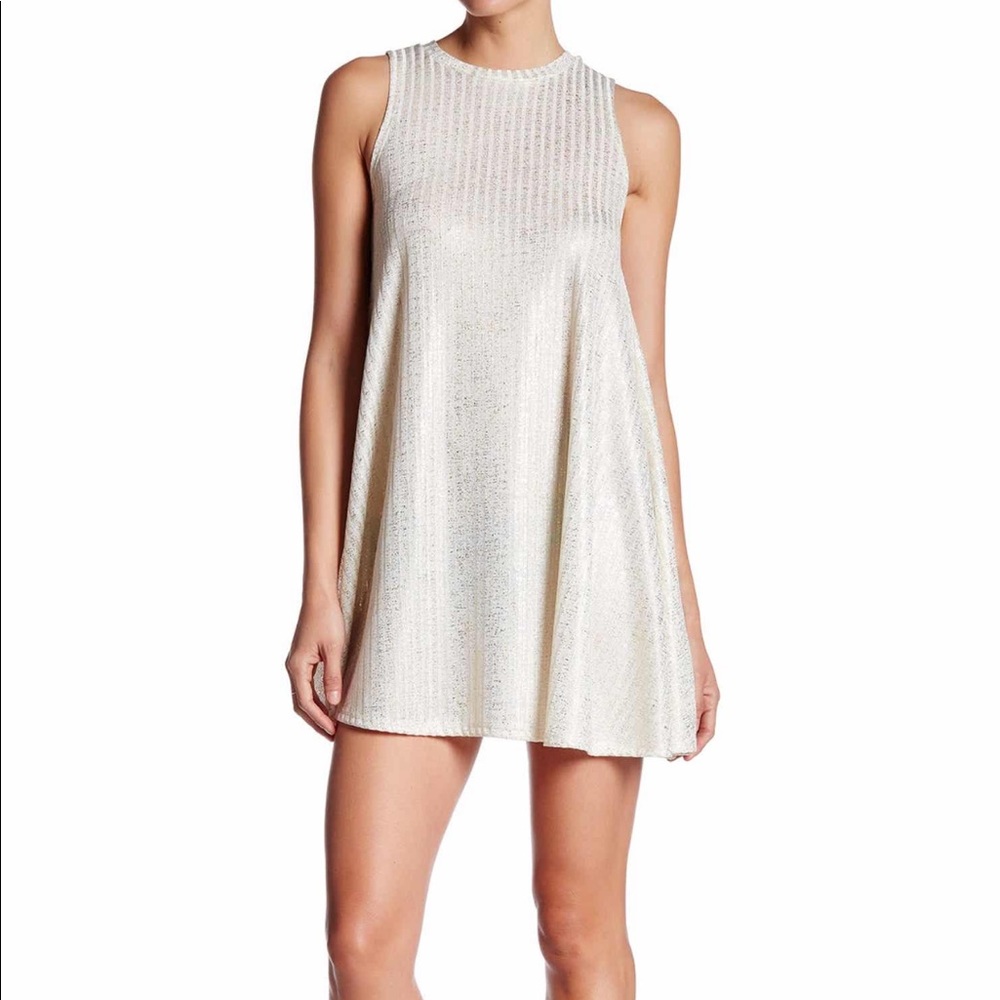 Nordstrom sleeveless knit trapeze dress.